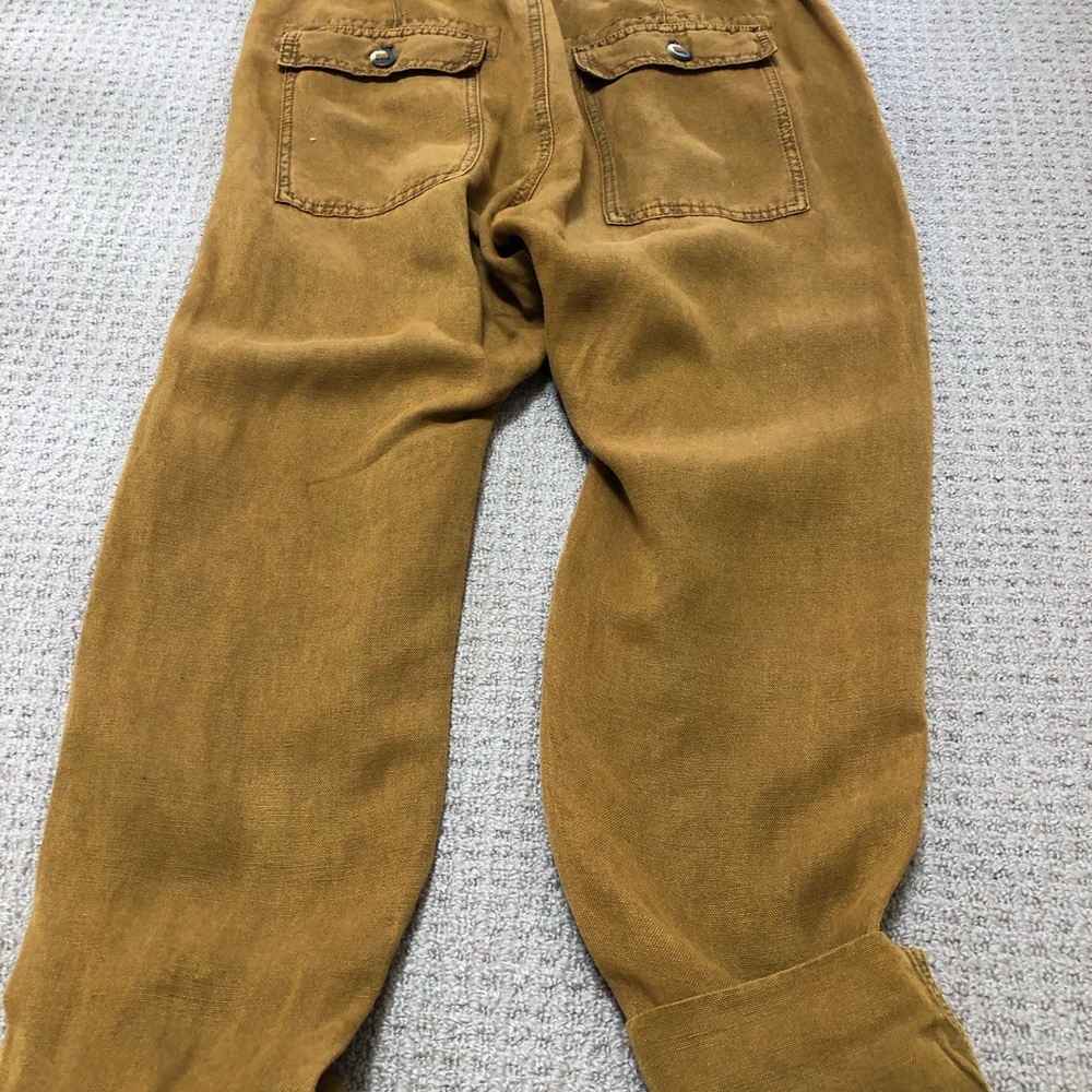 Free People Mustard Brown High-Waist Pants - Picture 5 of 8